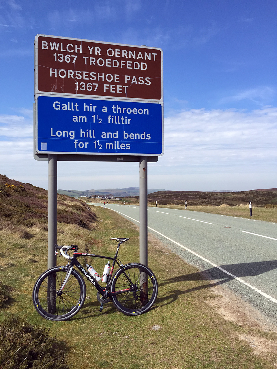 My Specialized S-Works SL3 Road Bike up the horseshoe pass!